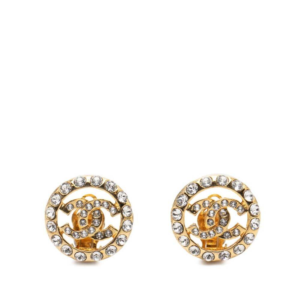 CHANEL Gold Logo Earrings - Picture 1 of 3